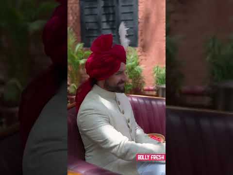 The Nawab of Bollywood spotted with a grand procession on the streets of Mumbai 👑
