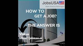 HOW TO GET A JOB