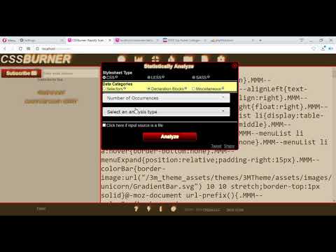 Statistically Analyze CSS with CSSBurner - A Beginner's Guide