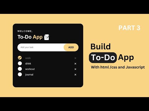 To-Do App in html, Css, Javascript| Part 3- Creating input boxes