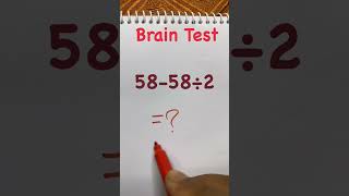 Tricky math #math #brainteaser #mathpuzzle #puzzle #ytshorts