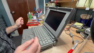 Scrapping A Damaged Macintosh PowerBook 145B, With Plastic Repair Demonstration