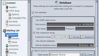 Database Setup