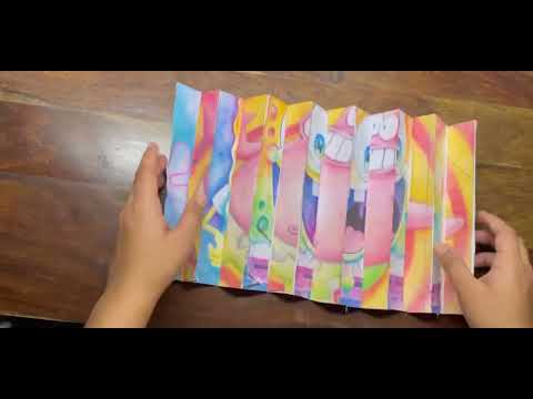 Agamogrphic Art| SpongeBob & Patrick| #videos |#Shriya vlogs & shorts