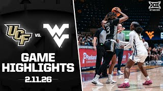 UCF vs. #19 West Virginia Game Highlights | 2025-26 Big 12 Women’s Basketball