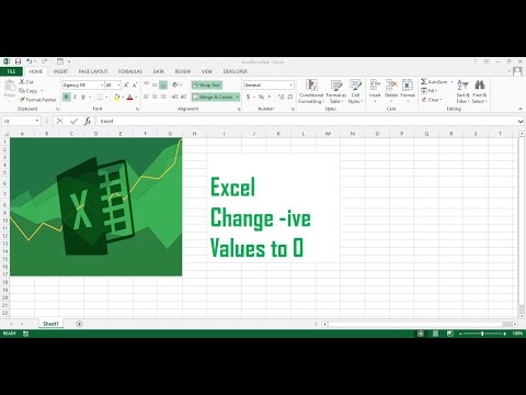 Change  -ive Values to 0 (Excel Tutorial) - explained in (Urdu/English)