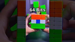 India's Flag on Rubik's Cube! 🤯 64bits to 1bit