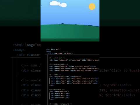 Scenery Website Using HTML, CSS & JavaScript | @cs_unlocked #coding #programming #viral #shorts