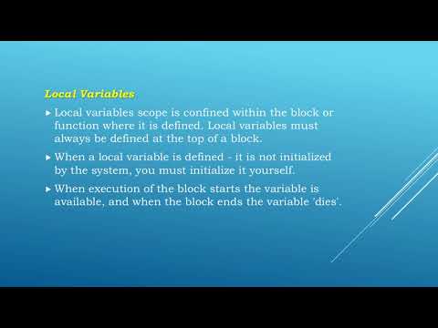 Variable C  Language #C5