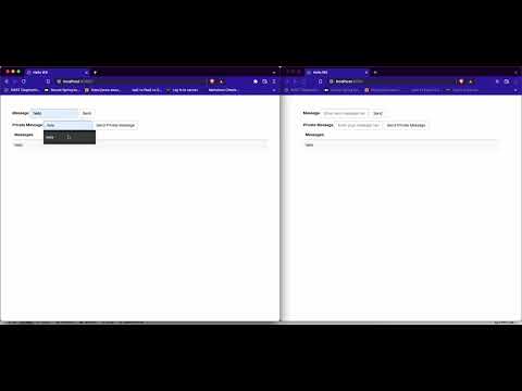 websocket using Spring Boot JAVA