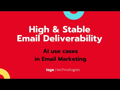 AI use cases in Email Marketing | #6 High & Stable Email Deliverability