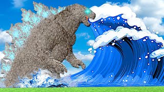 TSUNAMI DESTROYS GODZILLA! (Teardown)