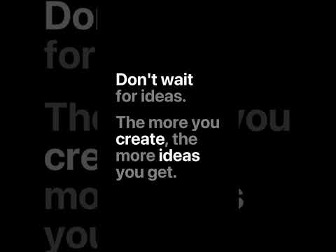 Don't wait Create ideas #remix #music #electronicmusic #newmusic #natureinspired #motivation