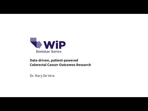 Work in Progress Seminar (Jun 8, '22): Data-driven, patient-powered colorectal cancer research
