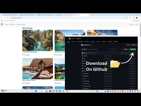 Download the Wanderlust Project from GitHub | Apna College Special