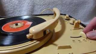1957 Pil'Eden model 25 portable record player (made in France)