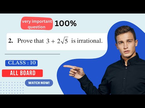 prove that 3+2√5 is an irrational number  || #allboard #prove #class10 #importantmath @pointsofstudy