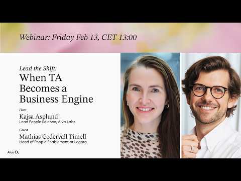 Lead the Shift: When TA Becomes a Business Engine | Legora x Alva Labs