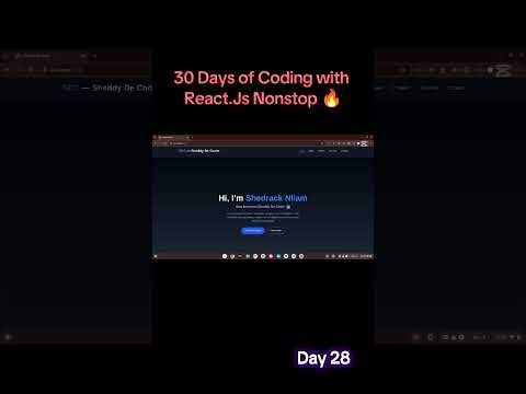 🔥 Day 28 of my 30 Days of Coding with React.js #frontendchallenge #reactdom #devtips #webdev #jsdev