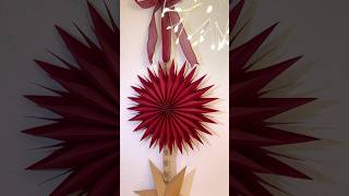 DIY 3D paper snowflake #christmasdecor #snowflakes #paperart #moitoiart #papercraft #christmasdiy
