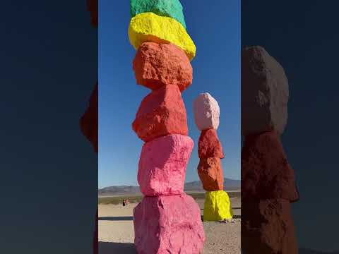 Seven Magic Mountains, #lasvegas #7megicmountains #cool #art #sightseeing #coolrock #muststop