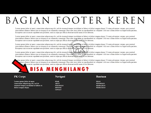 Cara Membuat Footer Keren Tanpa JavaScript || Free Source Code #PloKoding9