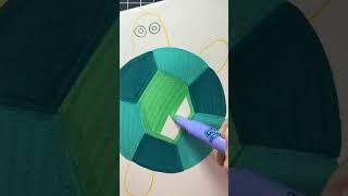 Turtle Art For Kids 🐢 | Turtle Painting For Beginners #shorts