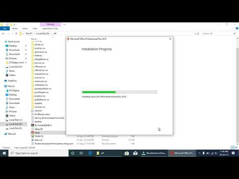 Office 2016 installation on windows 10
