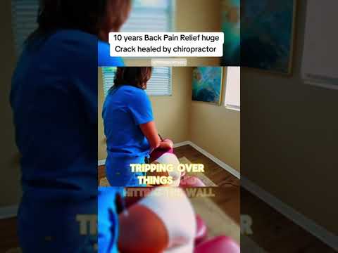 She was so nervous when she came into my office After Chiropractic treatment & Huge crack she became