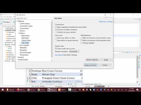 HOWTO: Change the location of the results in DBeaver