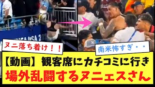 【動画】観客席にカチコミに行き、場外乱闘するヌニェスさんwwwwww