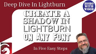 Text Shadow - Created in Lightburn