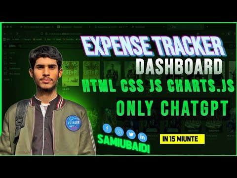 Create a Full Expense Tracker Website with HTML, CSS & JavaScript | ChatGPT Code | 2025 Project sami