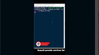 Reverse a string in python @codewithilyasoft #reversestring