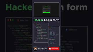 hacker look login form for website to make interactive #shorts #viral #trending #coding #python