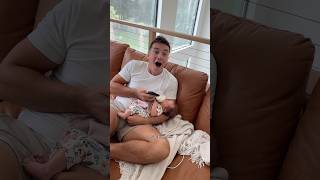 surprising my husband by wearing matching PJs with our baby #shorts￼