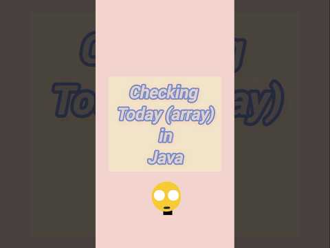 Checking day in java🖥️ #shortsfeed #shortfeed #shorts