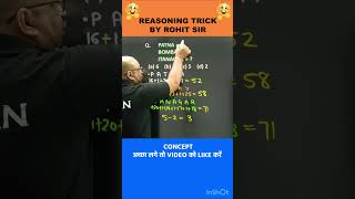 🔥CODING DECODING | REASONING BY ROHIT SIR | #shorts #ssc #radianmensa #radianlearning