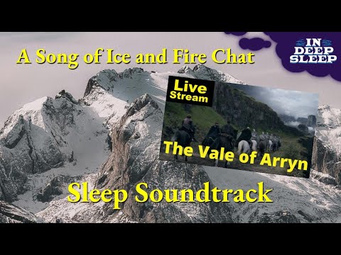 A Song of Ice and Fire Sleep Video | The Vale | 2.5h talking with snow & wind ASMR, 8h fades black