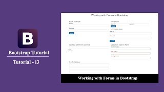 Bootstrap tutorial for beginners 13 - How to use bootstrap form controls in html?