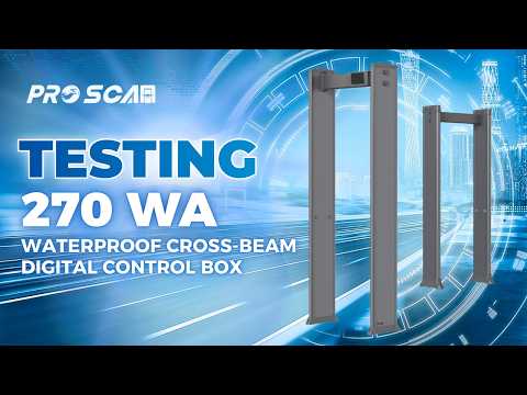 Walk-through metal detector 270WA | 270WA Waterproof Cross-beam Digital Control Box - ProScan Global