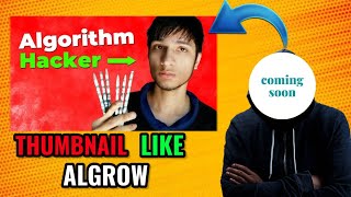 Algrow thumbnail | How to Make Thumbnails  like Algrow | #shorts #youtubeshorts #shortsfeed