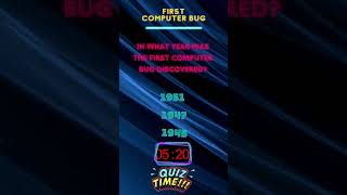 First Computer Bug #challenge #questionanswer #quiz #technology #technologyquiz #computerscience