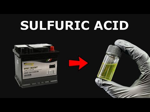 Extracting Pure 98% Sulfuric Acid from Car Battery