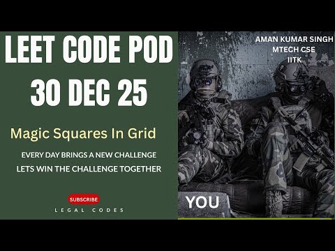 Magic Squares in Grid | LeetCode 840 | Step-by-Step C++ Solution