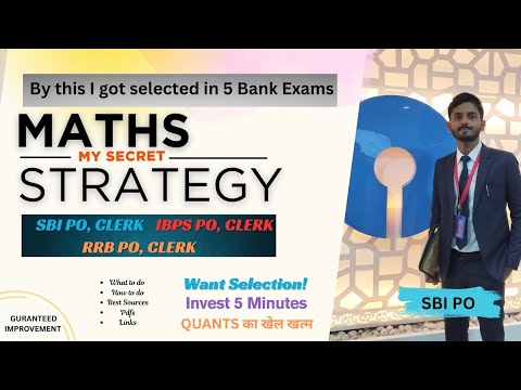 Maths Complete Strategy Bank Exams🔥|| Beginner🤡 to Selected🗿|| Invest 5 minutes😎 or Waste 1 year