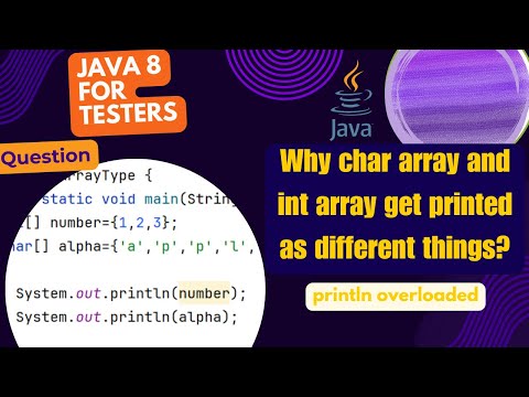 Why Java Converts char[] to String-like Output???