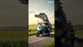 Story of Cat And her friend Crocodile |#aianimalstories #ytshorts #viralvideo
