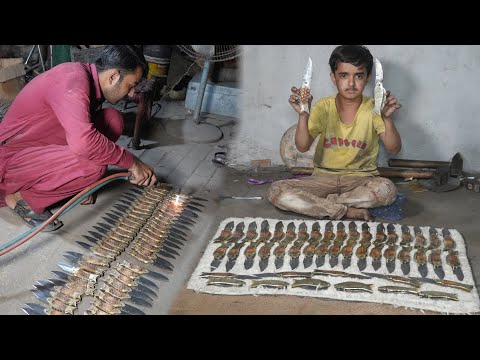Amazing Process of Making Fish-Style Brass Folding Knife 🐟 | Handmade Factory Mass Production