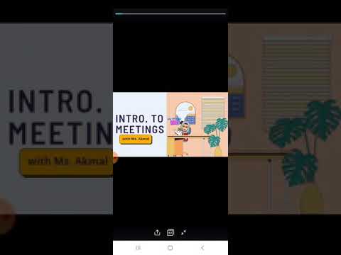 Intro. to Meetings